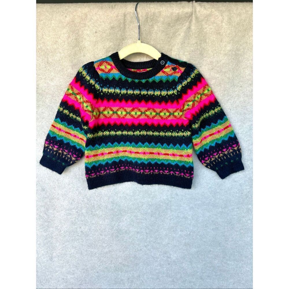 Baby GAP Fair Isle Sweater 6-12 Months Multicolor Knit Cozy Winter Nordic